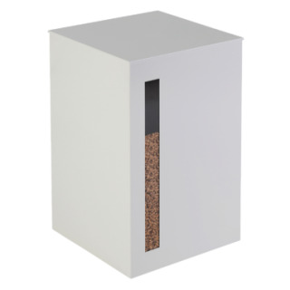 Almacenamiento de pellets Titan White para chimeneas y estufas de leña - Capska