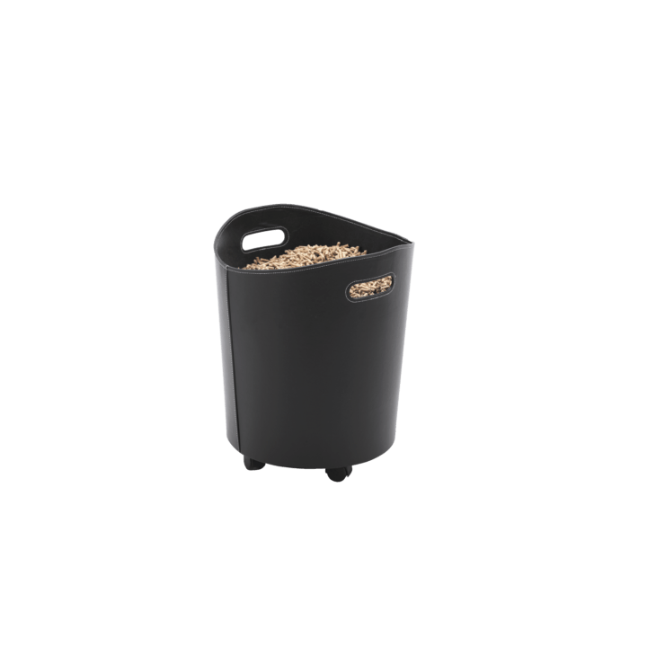Almacenamiento de pellets Omega Black para chimeneas y estufas de leña - Capska