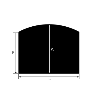 Placa de suelo 100x80cm Acero Negro Curvo para Estufas - Capska