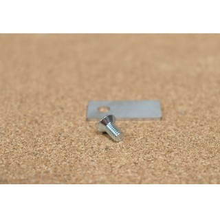Fijación de cristal SUPRA ref. 28357 - 32 x 15 mm (venta por unidad con un tornillo) - Capska