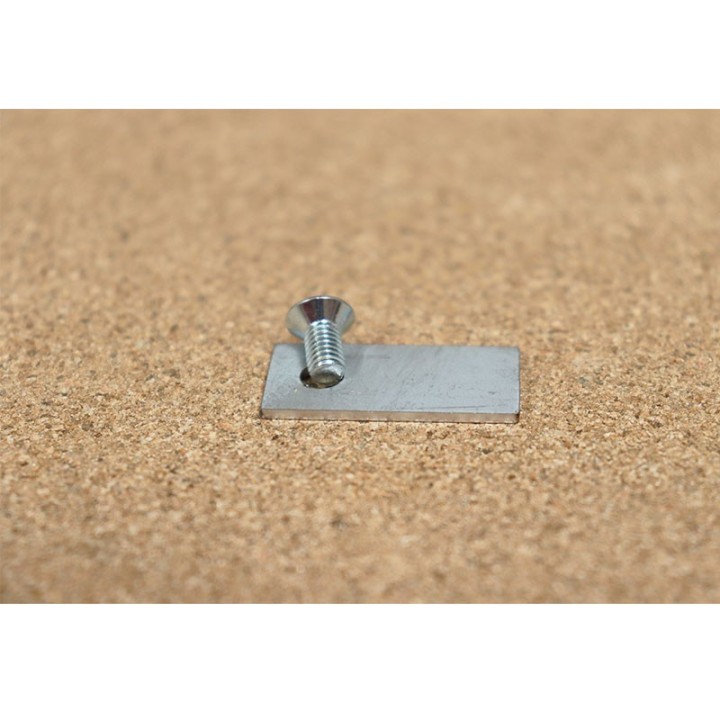 Fixe vitre SUPRA réf 28357 - 32 x 15 mm (vendu à l'unité avec une vis)