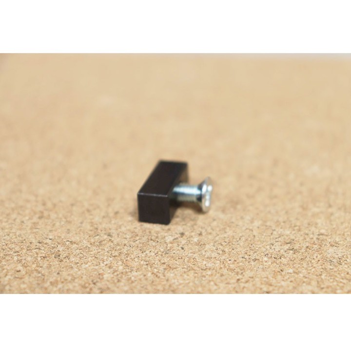 Clip de cristal para hogar 700 - 20 x 8 x 8 mm (venta por unidad con un tornillo) - Capska