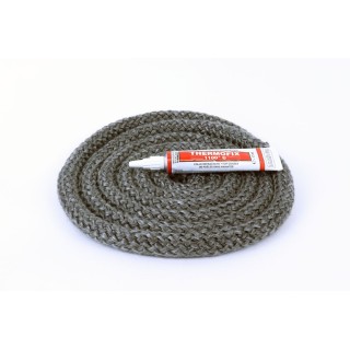 Junta Redonda Trenzada ø 15 mm x 2,5 m + pegamento - Capska