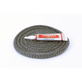 Junta Redonda Trenzada ø 11 mm x 2,5 m + pegamento - Capska