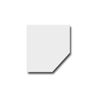Placa de piso pentagonal de 110 x 110 x 65 cm, placa de piso de vidrio - Capska
