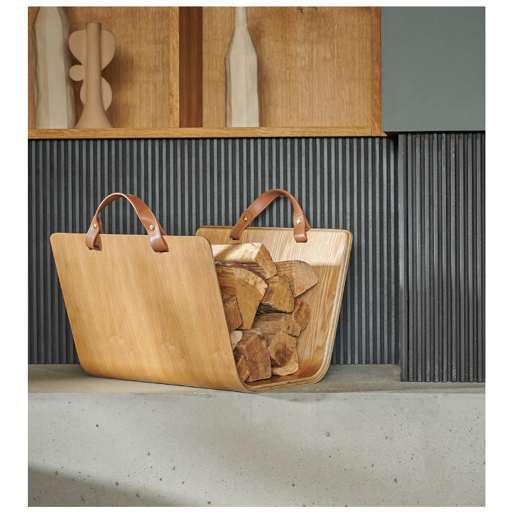 Porta troncs de poliuretà Madera Fusta natural - Capska