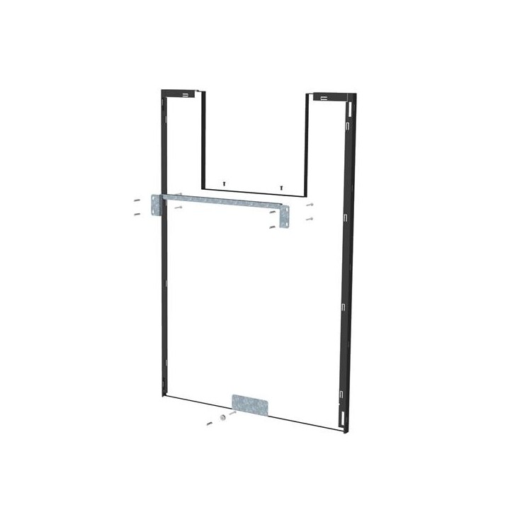 Revestimiento térmico negro esmerilado para nichos metálicos de 350 mm de largo - Dix Neuf