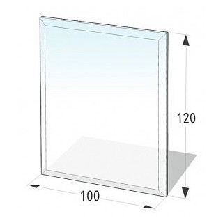 Plaque de sol en verre 100X120 cm - 8 mm d'épaisseur