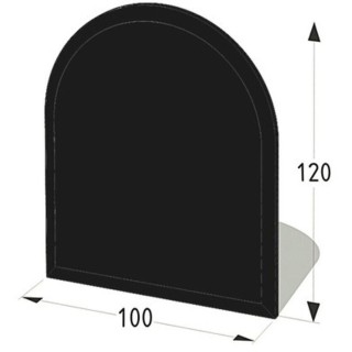 Plaque de sol en vidre negre 100 X 120 cm - Compra ara a Capska
