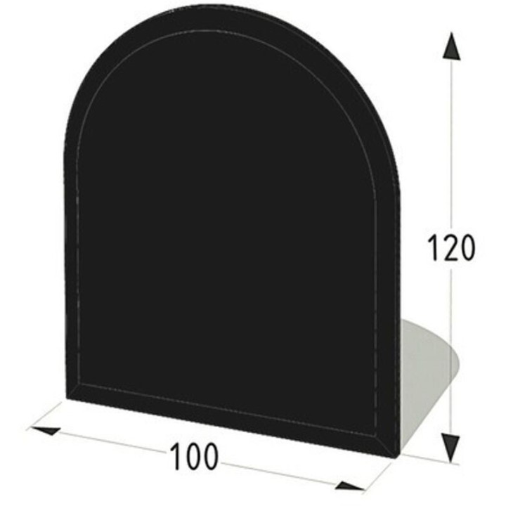 Plaque de sol en vidre negre 100 X 120 cm - Compra ara a Capska