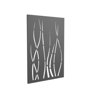 Placa Ondulis Gris - Alçada 120cm per a la protecció de paret d'estufa de llenya o pellets - Capska