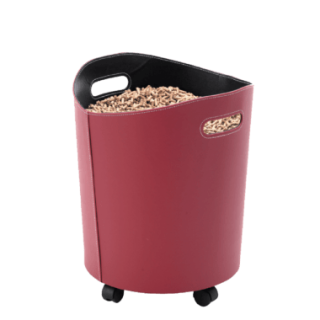 Almacenamiento de pellets de frambuesa Omega para chimeneas y estufas de leña - Capska