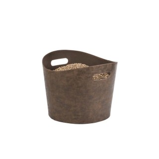 Almacenamiento de pellets Gamma Brown para chimeneas y estufas de leña - Capska