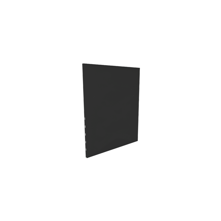 Placa protectora vertical lisa Color negro - Altura 100cm para estufa - Capska