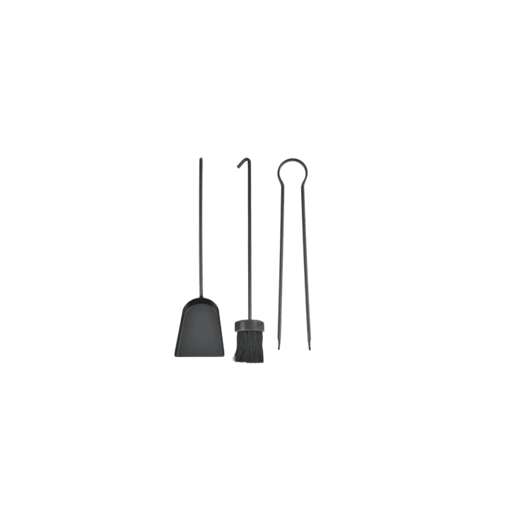 Juego de chimenea Dixneuf Spektra negro esmerilado 4 accesorios