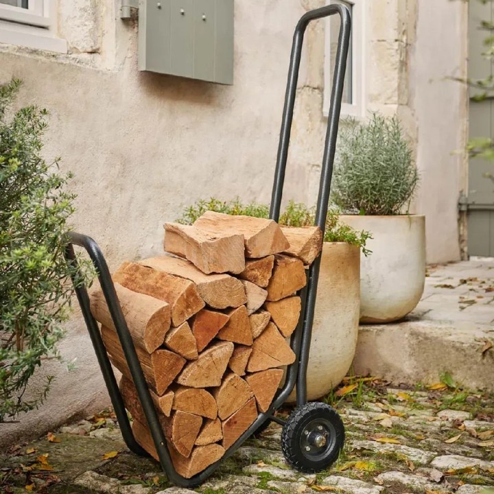 Carro Moovy Acero Dixneuf - Carro de leña para chimenea