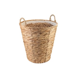 Cesta Mekong Dixneuf de Jacinto de Agua con Bolsa - Natural