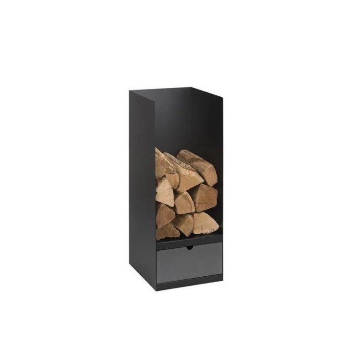 Llenyer Mister Gris Negre Gebrat Dixneuf amb Calaix Gris