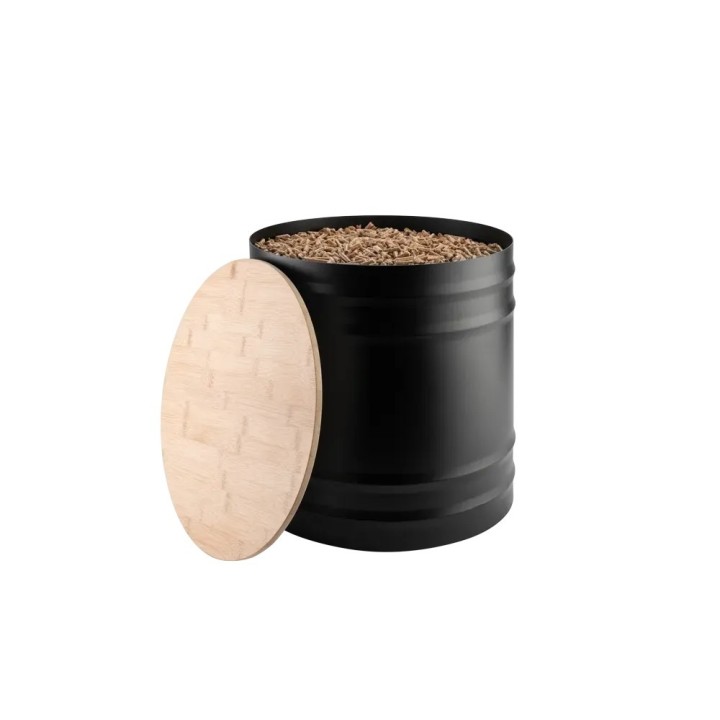 Reserva de Pellets Arizona Negre Gebrat Dixneuf - Diàmetre 33cm