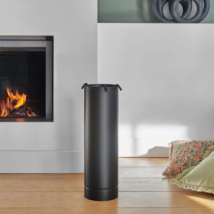 Juego de accesorios para chimenea Dixneuf SLEND Ø16 - 3 accesorios negro esmerilado