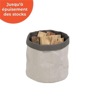 Saco Kraft Gris Dixneuf - Accesorio Chimenea y Estufa de Leña