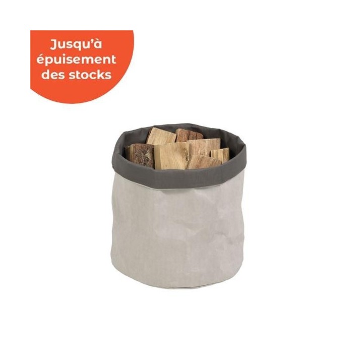 Saco Kraft Gris Dixneuf - Accesorio Chimenea y Estufa de Leña