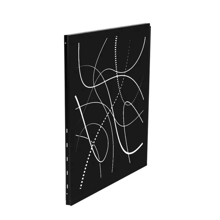 Protección Mural Flame Dixneuf 81x100 cm Negro Mate N3