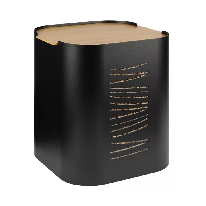 Reserva de pellets Dixneuf Stepia tapa de bambú negro mate N3