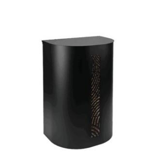 Depósito de pellets Dixneuf Zenio Negro Escarchado (N3) - Fabricado en Francia