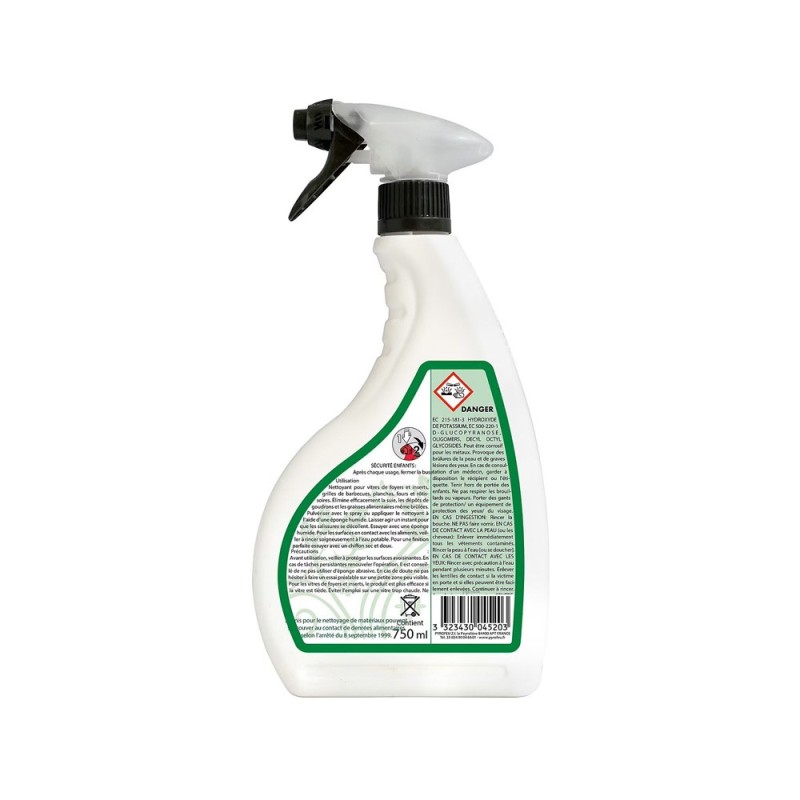 Limpiacristales, estufas, barbacoas, planchas - spray 750 ml - Capska