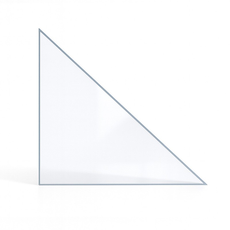 Vidrio vitrocerámico para estufa de leña - Vidrio plano triangular - Capska