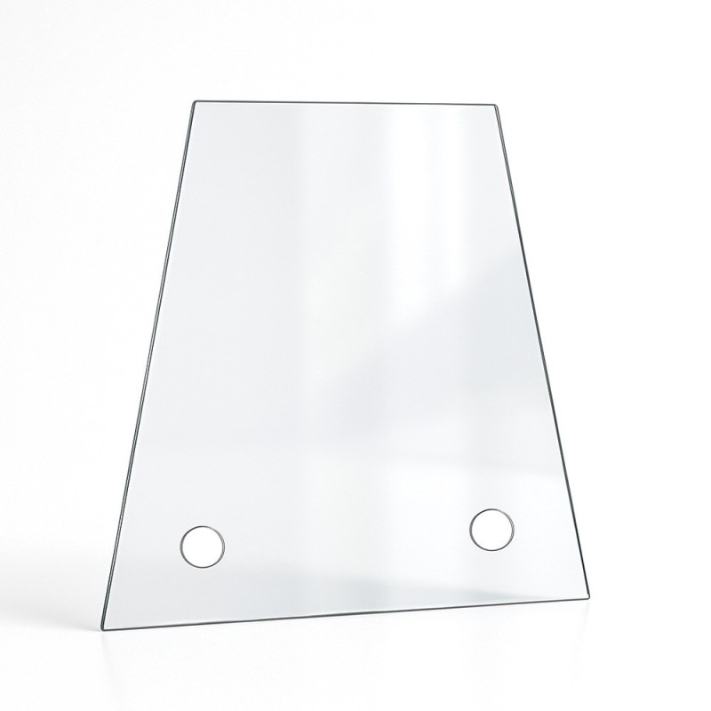Vidrio plano trapecio rectángulo en vidrio vitrocerámico para insert o estufa de leña - Capska