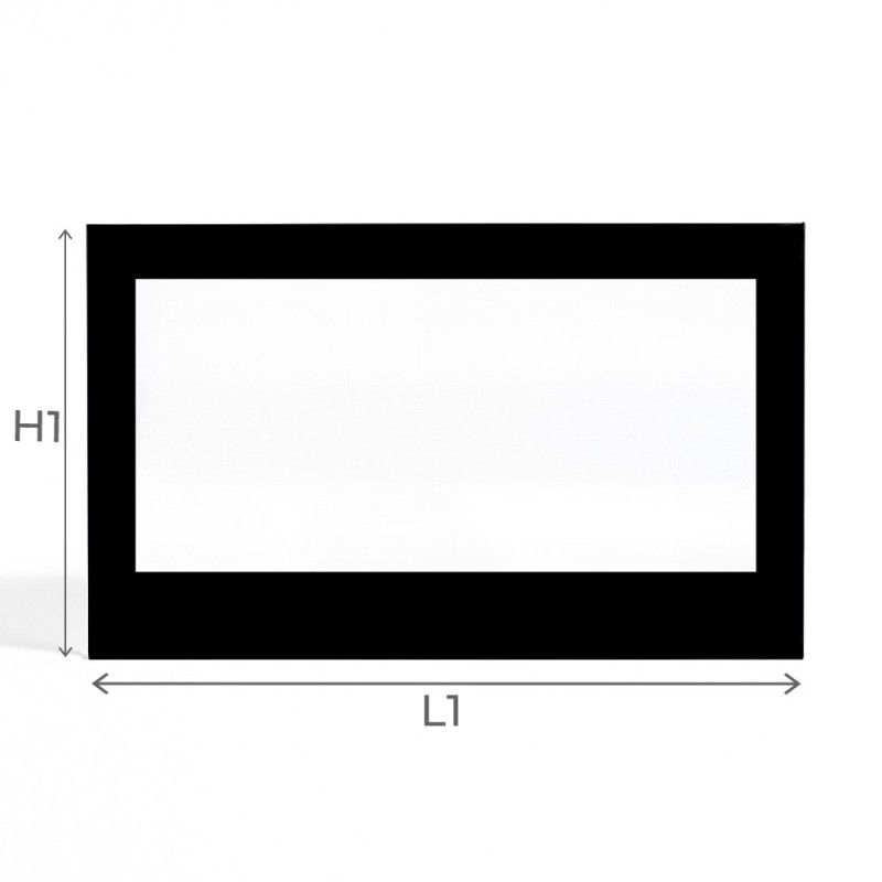 Cristall Edilkamin LUX - Vidre Rectangle Serigrafiat per estufa de llenya