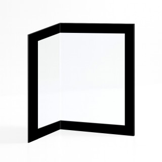 Cristal Supra QUATTRO - Vidrio Doblado Serigrafiado para estufa de leña