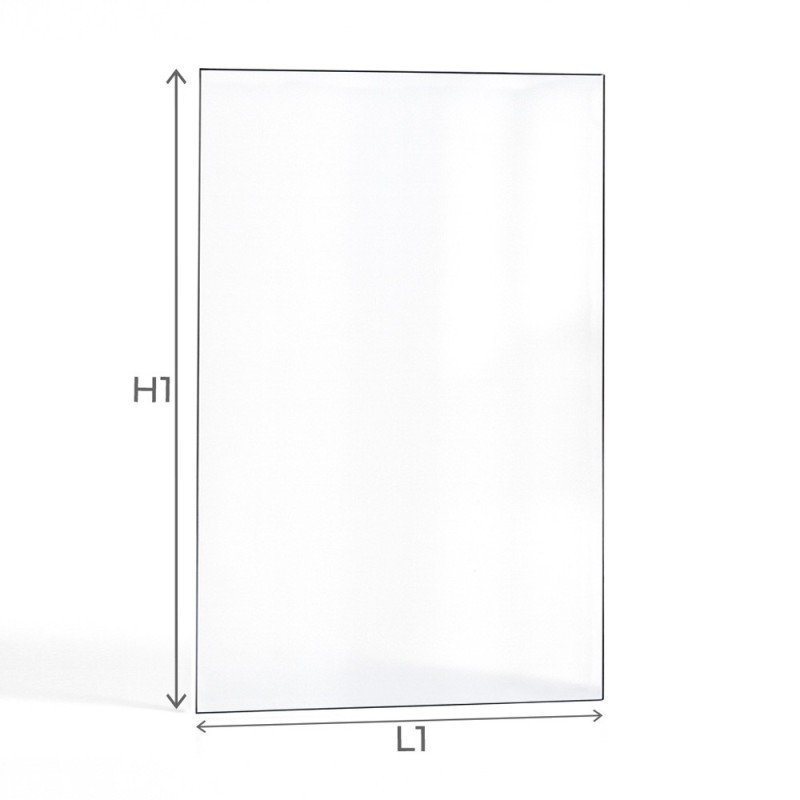 Cristal Waterford 103 - Vidrio Rectángulo para estufa de leña