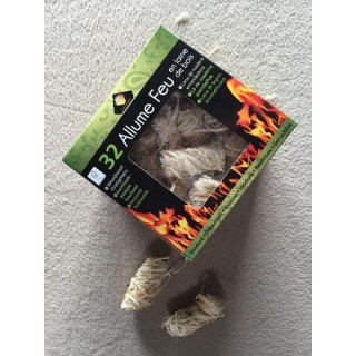 Caja de 32 encendedores de lana de madera - Capska