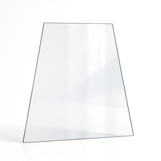 Cristal Don Bar 4105 - Vidrio Trapecio isósceles para inserto de chimenea