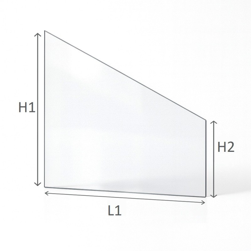 Cristal Deville 7867/7887 REGAIN 77 TURBO - Vidrio Trapecio Rectangular