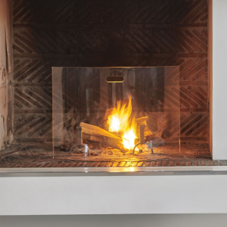 Pantalla de protección contra incendios Velum para chimeneas y estufas de leña - Capska