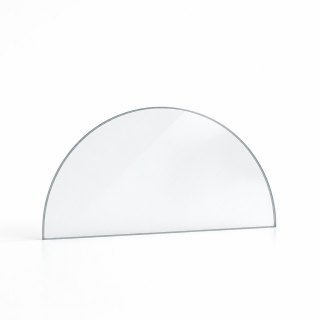 Vidrio para insert de leña a medida - Vidrio plano semicircular - Capska