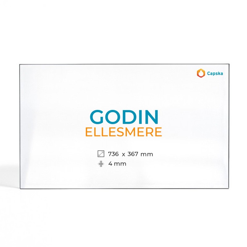 Cristal Godin ELLESMERE - Vidrio Rectángulo para estufa de leña