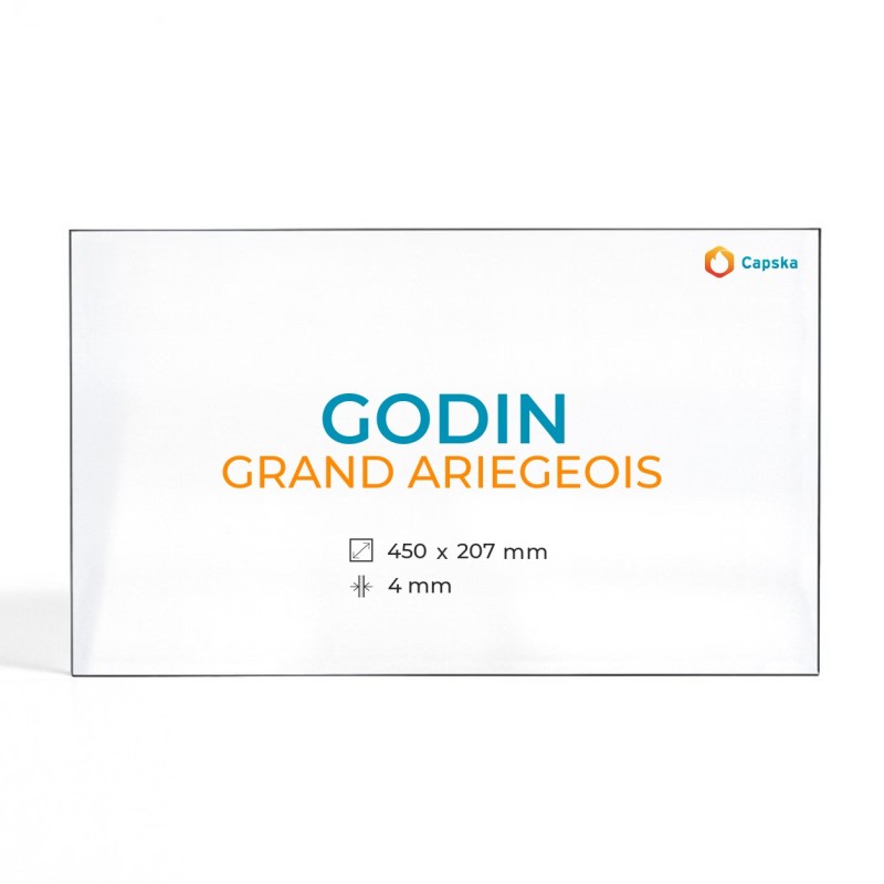 Vidre per a Estufa Godin Grand Ariegeois Rectangular - Capska