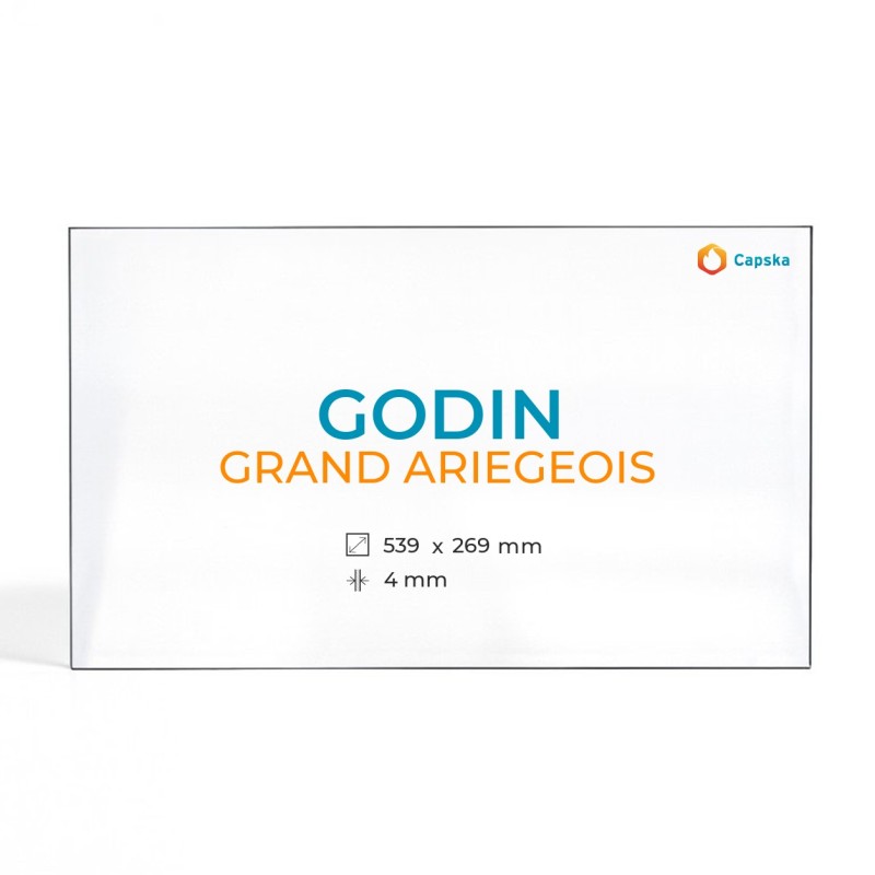 Vidre Rectangular Estufa Godin Grand Ariegeois - Capska