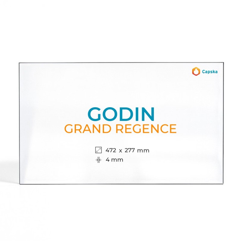 Cristall Godin GRAND REGENCE - Vidre Rectangle per estufa de llenya