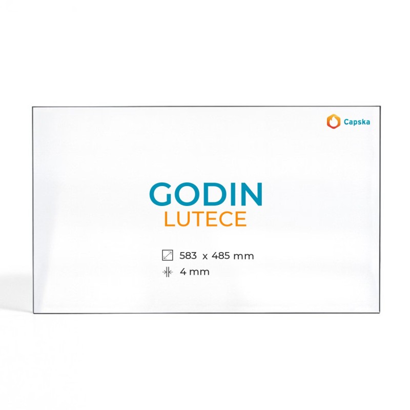 Cristall Godin LUTECE - Vidre Rectangle per estufa de llenya