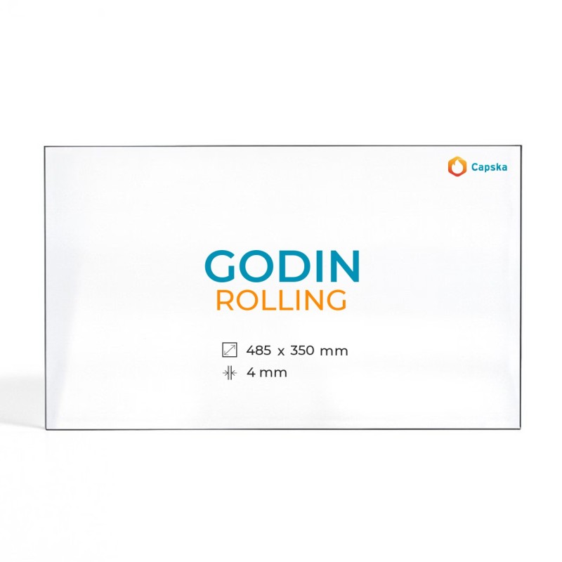 Cristall Godin ROLLING - Vidre Rectangle per estufa de llenya