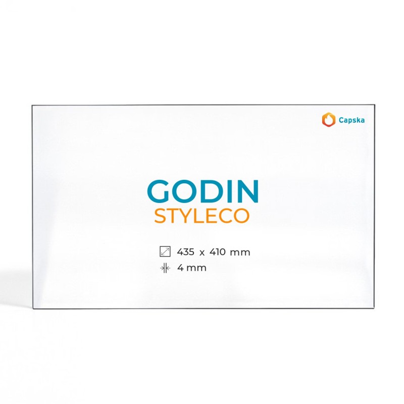 Cristall Godin STYLECO - Vidre Rectangle per estufa de llenya