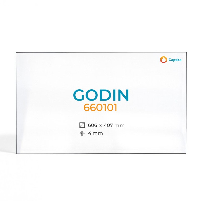 Cristall Godin 660101 - Vidre Rectangle per xemeneia