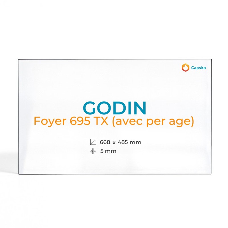 Cristall Godin FOYER 695 TX (amb forats) - Vidre Rectangle Perforat