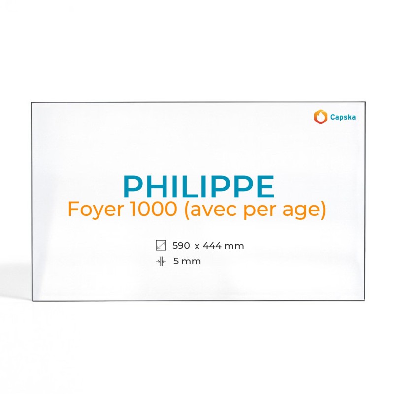 Cristall Philippe FOYER 1000 (amb forats) - Vidre Rectangle Perforat